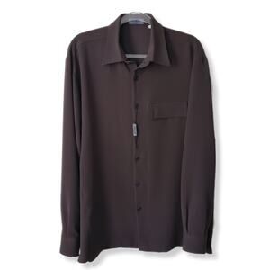 Messori Men Jacket Shacket Brown L Italian Designer Fall Menswear Outerwear NEW